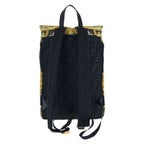 Fendi Black Brown Yellow Gold Nylon Backpack — view 2