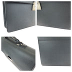 Louis Vuitton Taiga Robusto 1 Black Silver Leather Business Briefcase — view 6