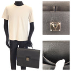 Louis Vuitton Taiga Robusto 1 Black Silver Leather Business Briefcase — view 7