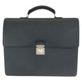 Louis Vuitton Taiga Robusto 1 Black Silver Leather Business Briefcase