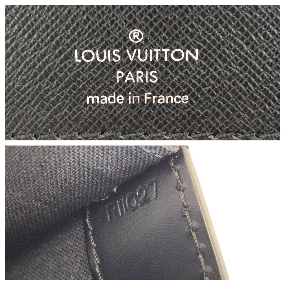Louis Vuitton Taiga Robusto 1 Black Silver Leather Business Briefcase — view 4