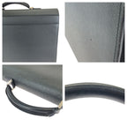 Louis Vuitton Taiga Robusto 1 Black Silver Leather Business Briefcase — view 5