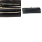 Celine Vintage Horse Carriage Black Gold Leather Shoulder — view 9