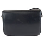 Celine Vintage Horse Carriage Black Gold Leather Shoulder — view 2