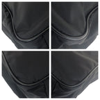 Prada Tessuto Saffiano Black Silver Nylon Leather Business Briefcase 2-Way — view 3
