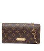 Louis Vuitton Shoulder Wallet Bag Clutch Crossbody on Chain Lily Monogram