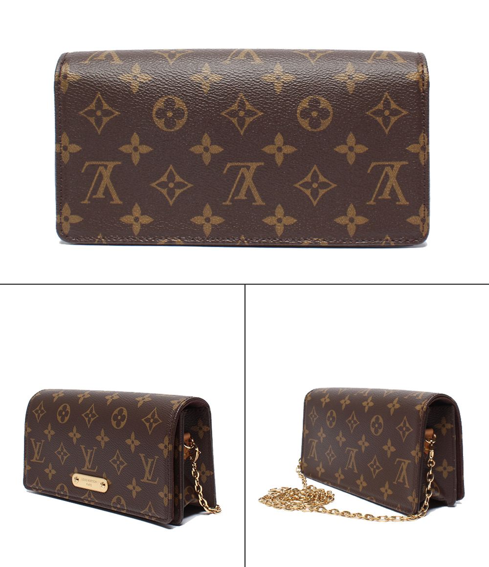 Louis Vuitton Shoulder Wallet Bag Clutch Crossbody on Chain Lily Monogram — view 2