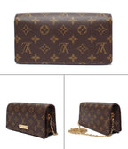 Louis Vuitton Shoulder Wallet Bag Clutch Crossbody on Chain Lily Monogram — view 2