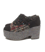 Chanel Platform Monsieur Tweed Thick Sole — view 2