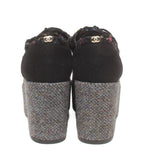 Chanel Platform Monsieur Tweed Thick Sole — view 3