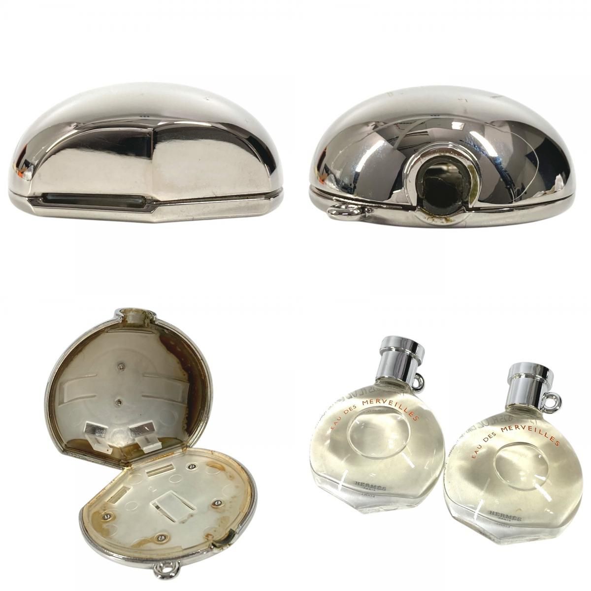 Hermes Case Parfum Des Merveilles Metal Silver — view 8