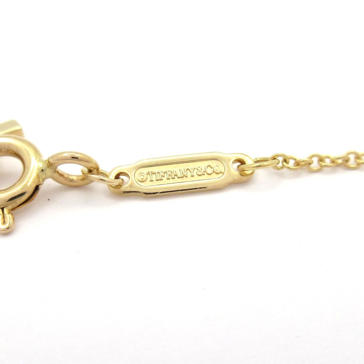 Tiffany & Co Necklace T Smile Pendant 18k Yellow Gold Diamond — view 5