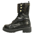 Dior Short Boots Black Pearl Leather