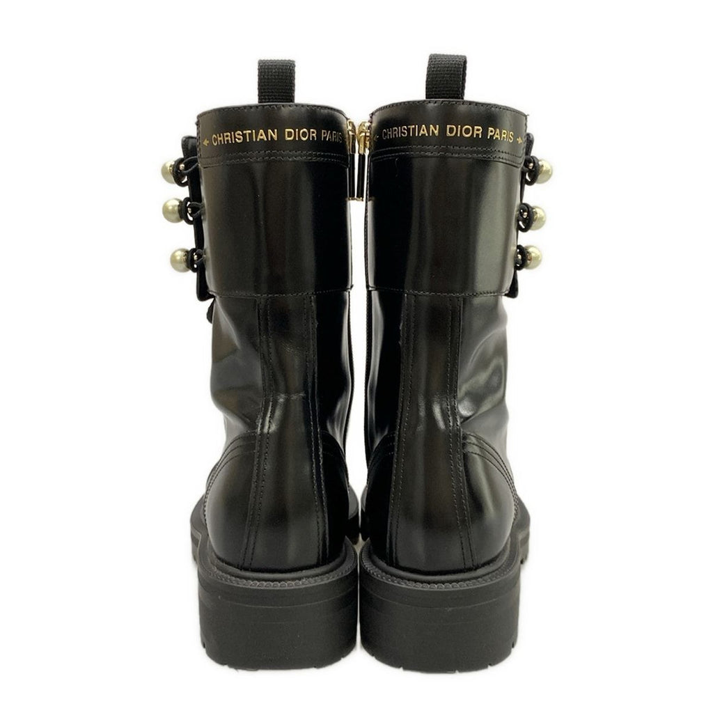 Dior Short Boots Black Pearl Leather — view 6