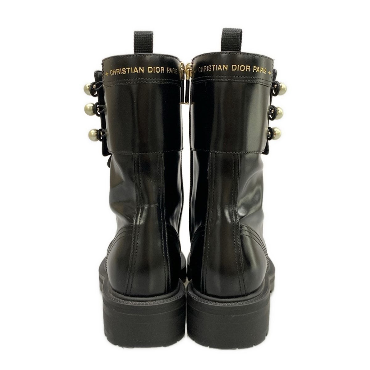 Dior Short Boots Black Pearl Leather — view 6
