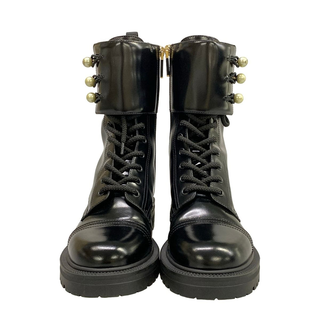 Dior Short Boots Black Pearl Leather — view 5