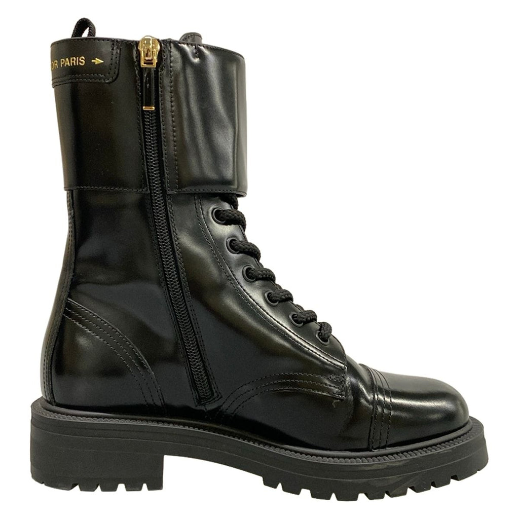Dior Short Boots Black Pearl Leather — view 2