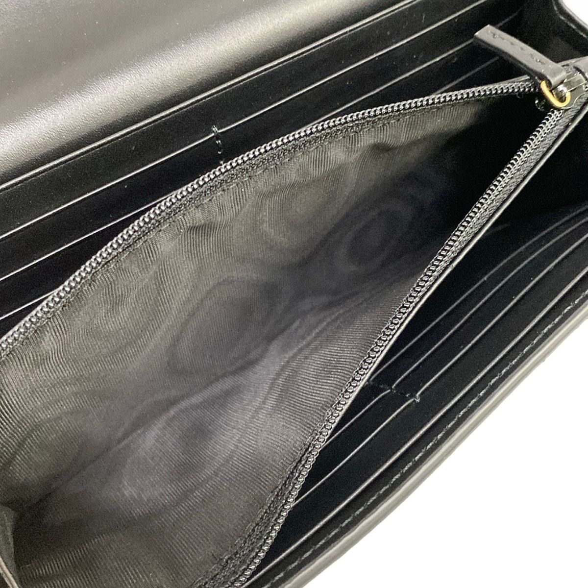 Gucci Wallet GG Plus Supreme Beige Dark Gray Black Leather — view 5