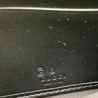Gucci Wallet GG Plus Supreme Beige Dark Gray Black Leather — view 6