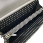 Gucci Wallet GG Plus Supreme Beige Dark Gray Black Leather — view 4