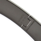 Hermes Bangle Click HH Leather Black White Amazon Festival Bandana So Bracelet — view 4