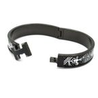 Hermes Bangle Click HH Leather Black White Amazon Festival Bandana So Bracelet — view 5
