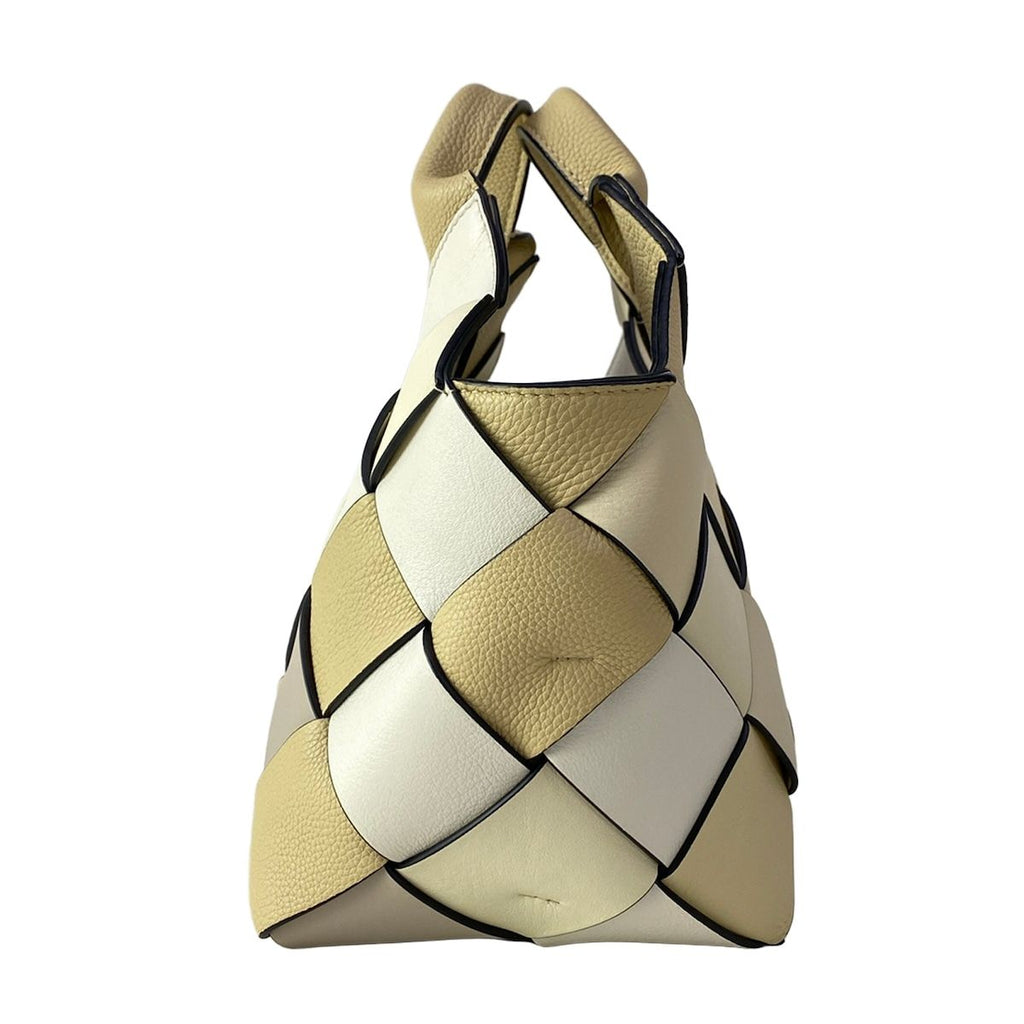 Loewe Tote Woven Basket Small Beige Ivory White Braid — view 2