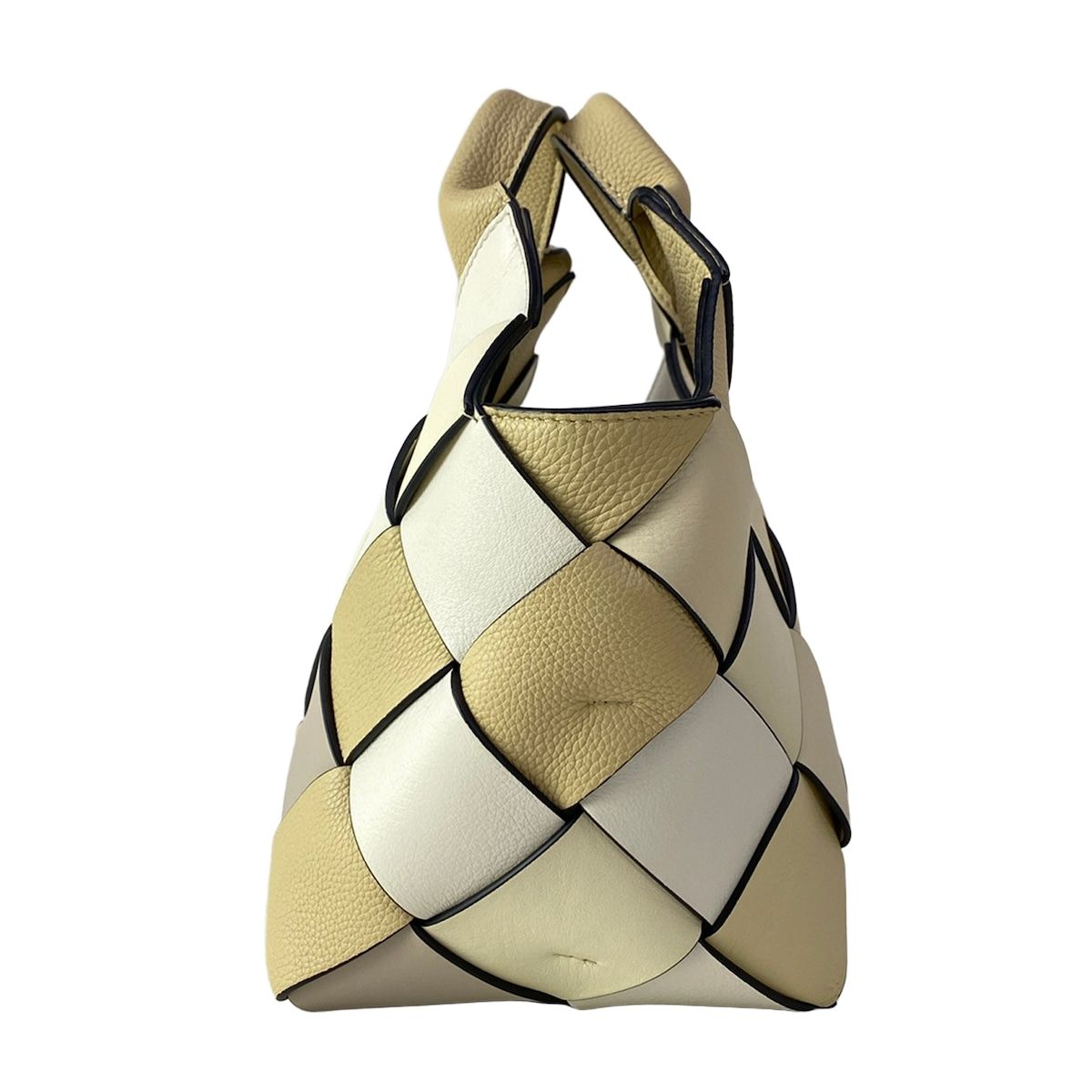 Loewe Tote Woven Basket Small Beige Ivory White Braid — view 2