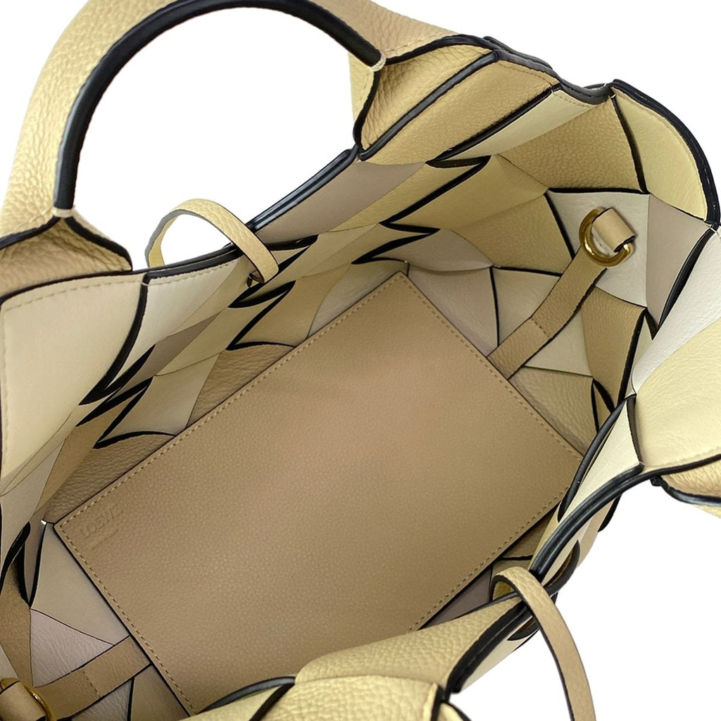 Loewe Tote Woven Basket Small Beige Ivory White Braid — view 7