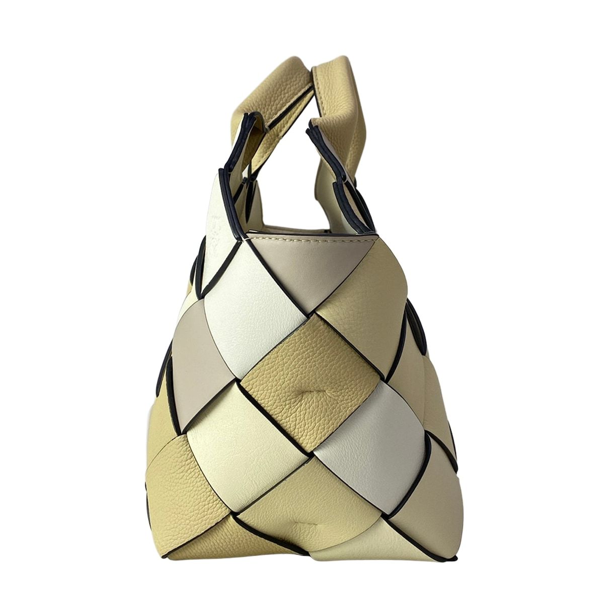 Loewe Tote Woven Basket Small Beige Ivory White Braid — view 4