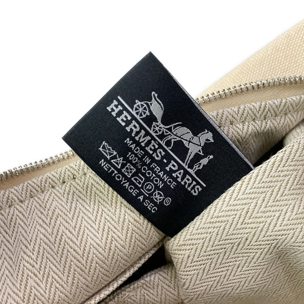Hermes Handbag Bride-a-Brac PM Beige Gray White — view 9