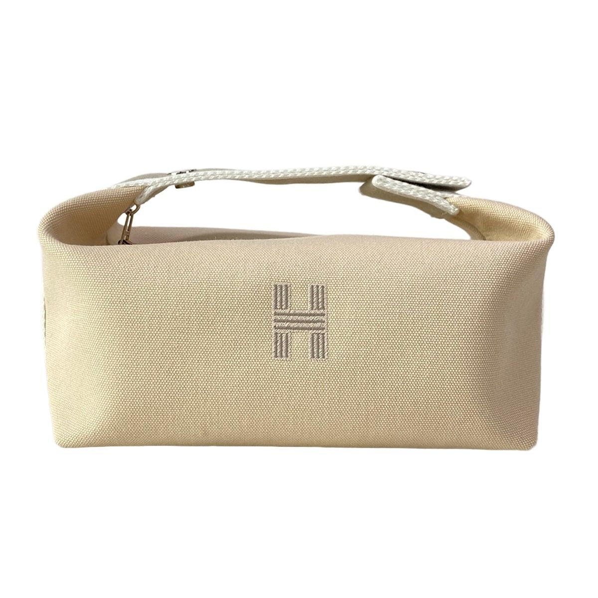 Hermes Handbag Bride-a-Brac PM Beige Gray White