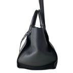 Celine Tote Big Small with Long Strap Black Leather — view 4
