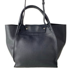 Celine Tote Big Small with Long Strap Black Leather — view 3