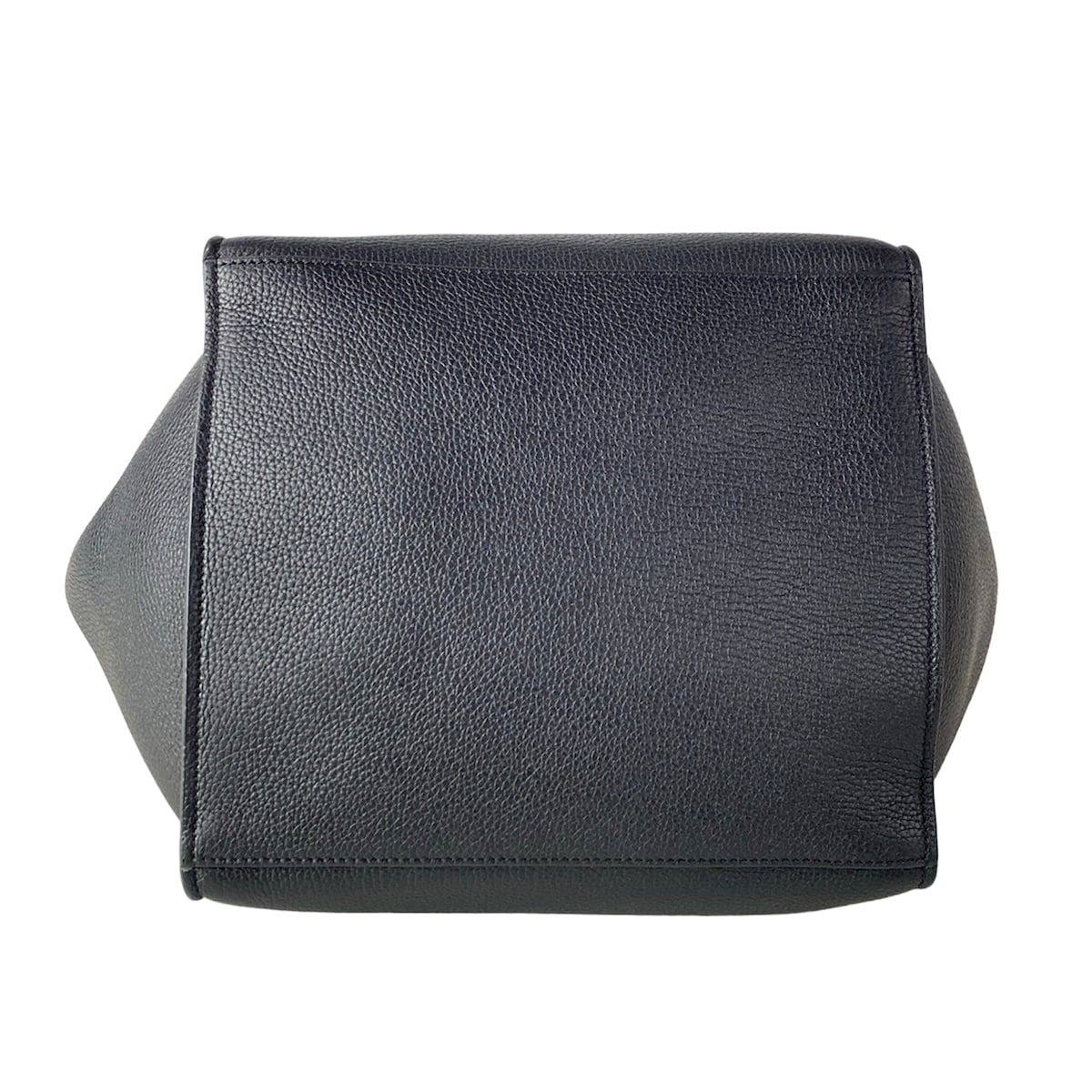 Celine Tote Big Small with Long Strap Black Leather — view 5