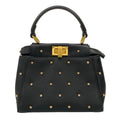 Fendi Handbag Peekaboo XS Black Gold Rhinestone Star