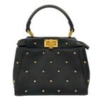 Fendi Handbag Peekaboo XS Black Gold Rhinestone Star