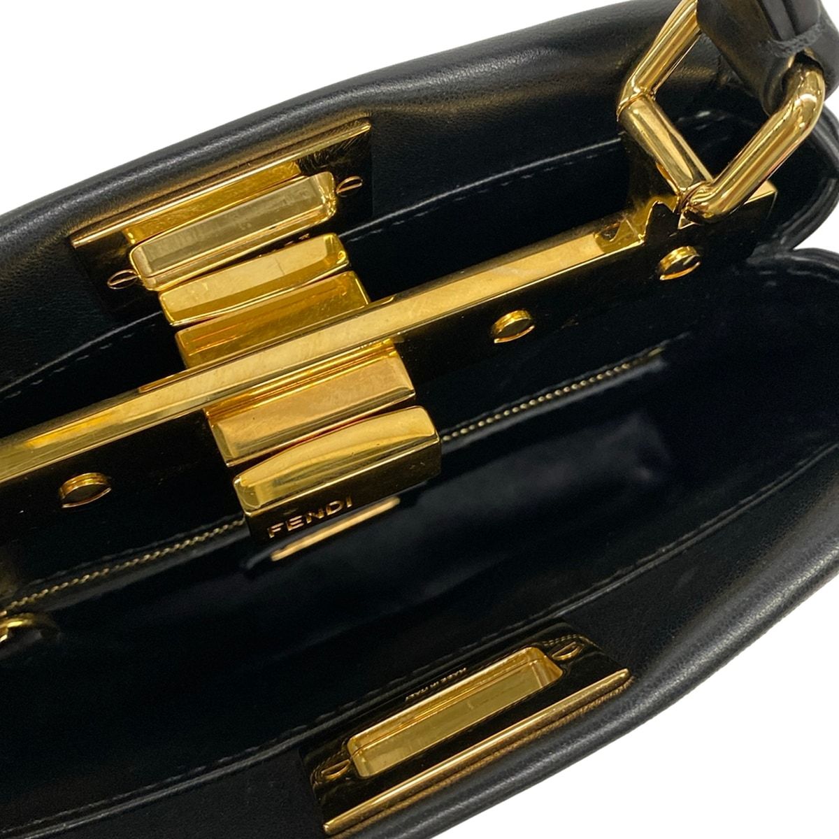 Fendi Handbag Peekaboo XS Black Gold Rhinestone Star — view 7
