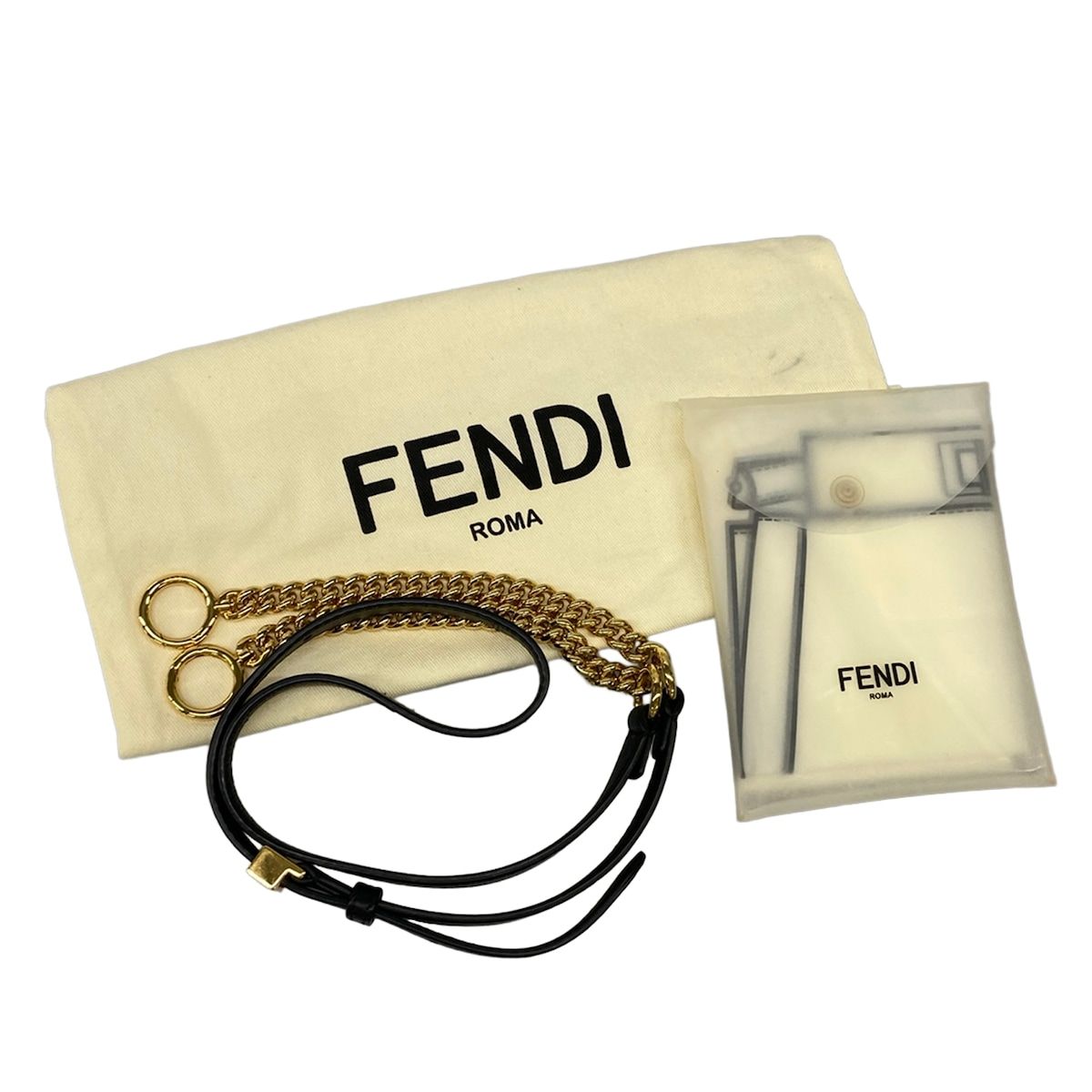 Fendi Handbag Peekaboo XS Black Gold Rhinestone Star — view 8