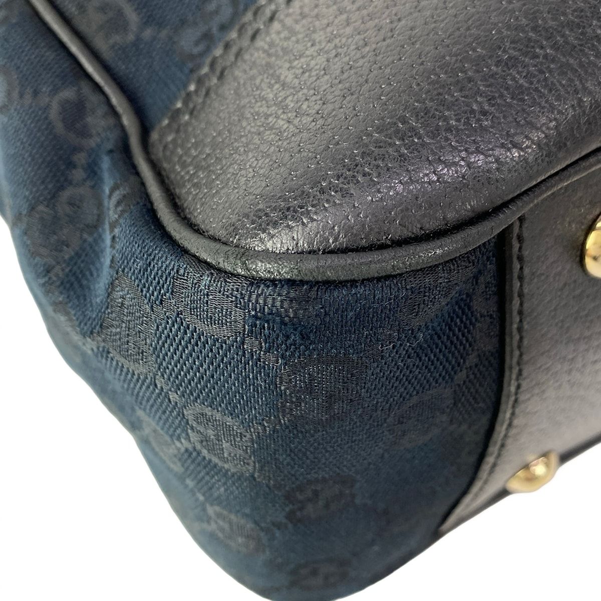 Gucci Tote Prince GG Pattern Sherry Black Green Red Leather — view 6