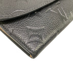 Louis Vuitton Wallet Monogram Empreinte Portefeuille Emily Noir Leather — view 7