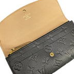 Louis Vuitton Wallet Monogram Empreinte Portefeuille Emily Noir Leather — view 3