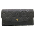 Louis Vuitton Wallet Monogram Empreinte Portefeuille Emily Noir Leather