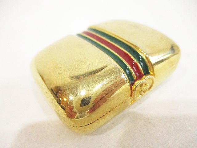 Gucci Perfume Bottle Case Sherry Line Gold Vintage — view 2