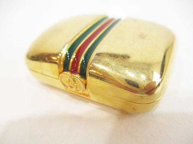 Gucci Perfume Bottle Case Sherry Line Gold Vintage