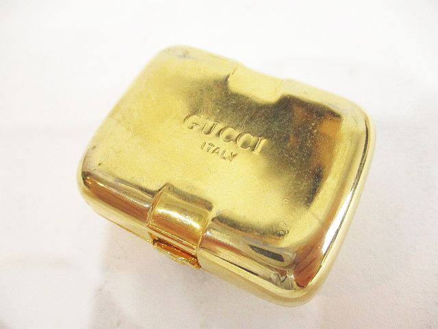 Gucci Perfume Bottle Case Sherry Line Gold Vintage — view 3
