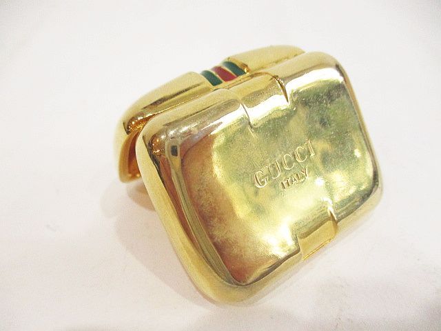 Gucci Perfume Bottle Case Sherry Line Gold Vintage — view 5