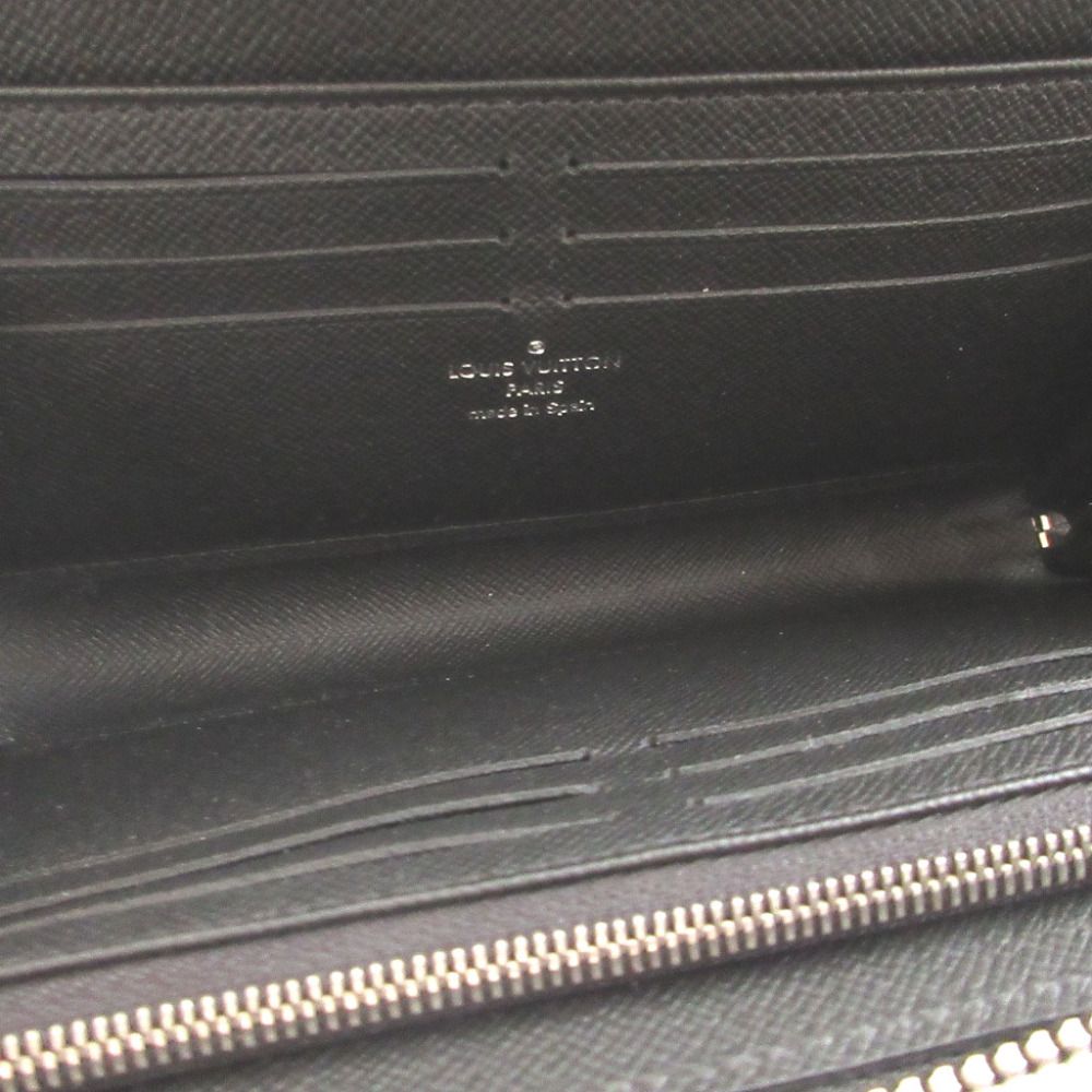 Louis Vuitton Taiga Zippy Dragonne Black L-shaped Zipper Wallet — view 4