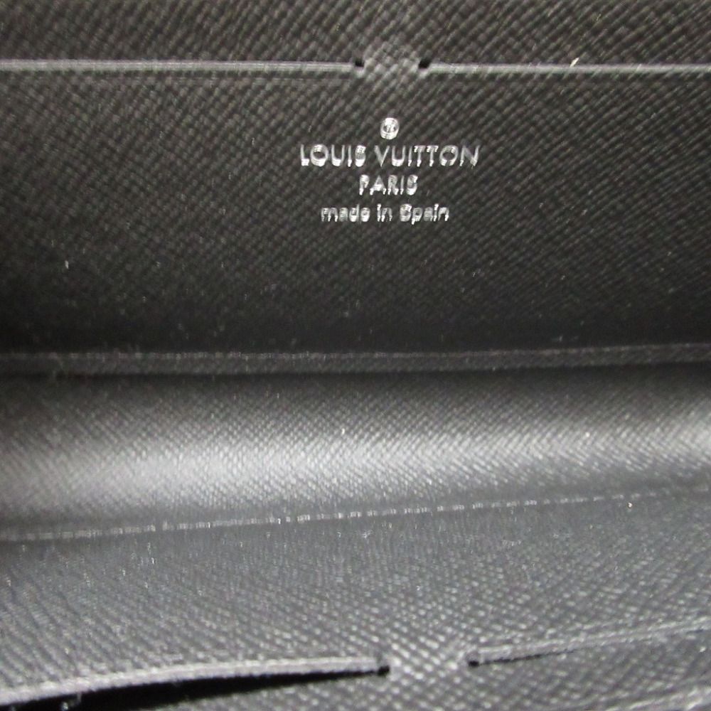 Louis Vuitton Taiga Zippy Dragonne Black L-shaped Zipper Wallet — view 7