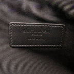 Saint Laurent Paris Skull Canvas Leather Black Clutch — view 6